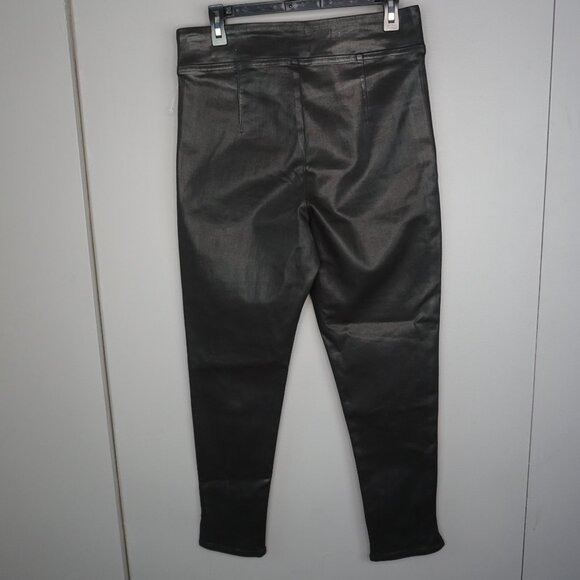 New Frame The Jet Set Skinny Crop Slit Jeans in Noir Coated size 2(30-34) - Picture 10 of 16